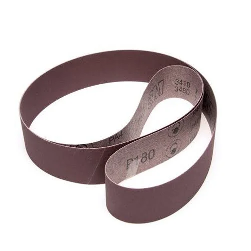 3M Cloth Belt 341D - P120 X-weight, 3 in x 168 in, Film-lok, Single-Flex