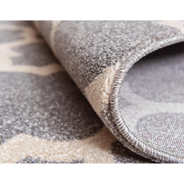 Unique Loom Philadelphia Trellis Rug, Size: 10& 0 x 10& 0 Square, Gray