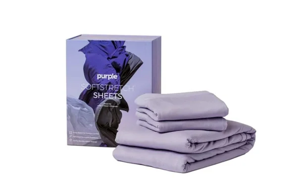Purple Twin/Twin Extra Long SoftStretch Sheet Set - Lilac