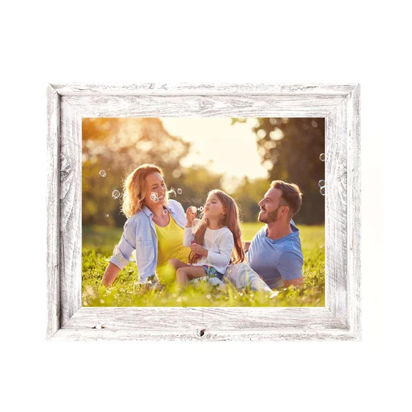Rustic Farmhouse Signature Picture Frame - White Wash 12x12