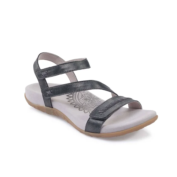 Aetrex Gabby Women's Sandals Pewter : 36 (US Women's 6-6.5) M (B)