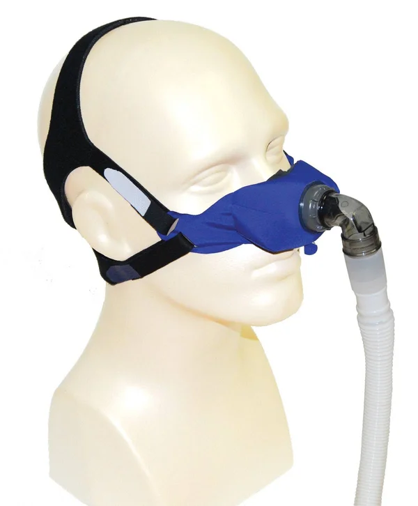 Circadiance SleepWeaver Elan Soft Cloth Nasal CPAP Mask - Blue Medium - 100519