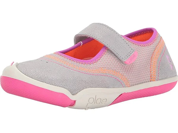 PLAE Emme - Silver/Pink Kids Shoe - Size 7 Toddler, Pink