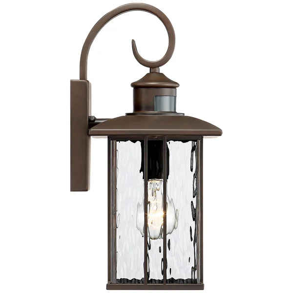Deaver 15 1/4x22 High Bronze Motion Sensor Outdoor Wall Light