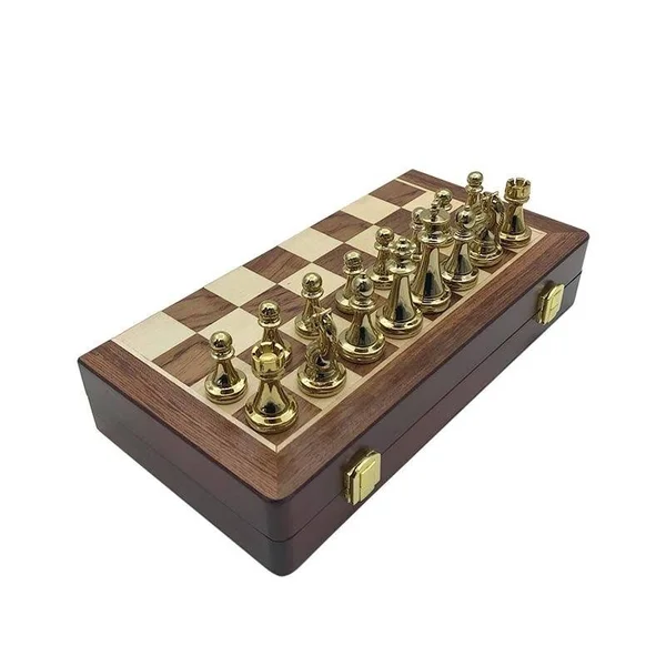 TribalSensation Metal Glossy Golden and Silver Chess Pieces