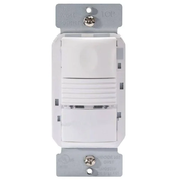 Wattstopper PW-301-B PIR Wall Switch Occupancy Sensor, 120/277V, Black