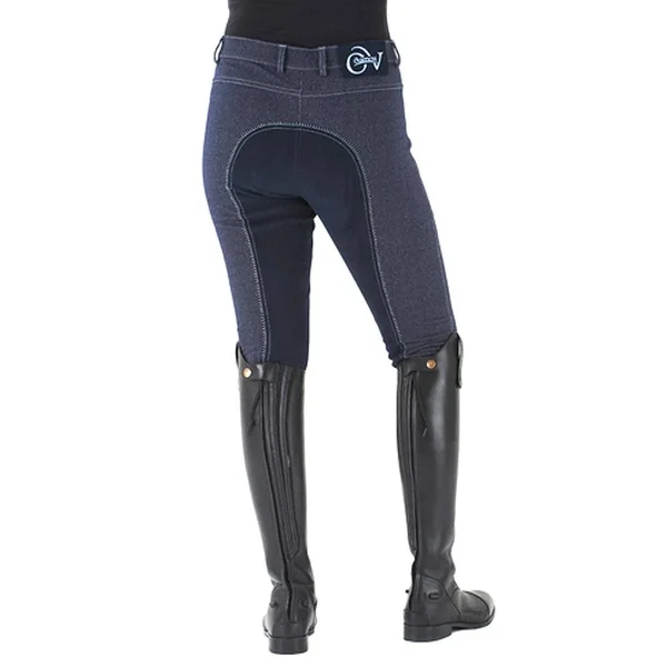 Ovation Euro Jean Front Zip Breeches - Ladies - Full Seat