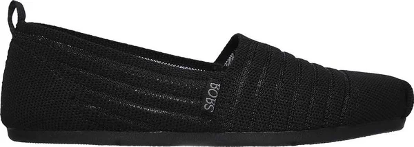 Skechers Women's Bobs Plush - Golden Hour Flats - Black/Black, 8.5