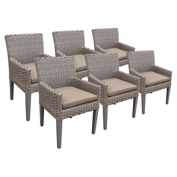 2 Monterey Dining Chairs with Arms in Wheat