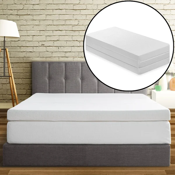 Best Price Mattress 4x22 Trifold Memory Foam Mattress, Short Queen