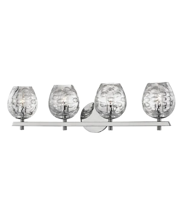 Hudson Valley 1254-PN Burns 4 Light Bath Bracket - Polished Nickel