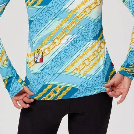 Terry Bicycles Soleil Flow Long-Sleeve Jersey - Women's Chains/Blue, L