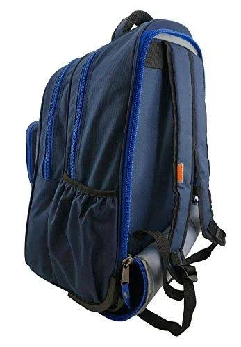 K-Cliffs Heavy Duty Rolling Backpack School Backpack with Wheels Deluxe Trolley Book Bag Wheeled Daypack Multiple Pockets Bookba, 18.5" x 13" x 6"