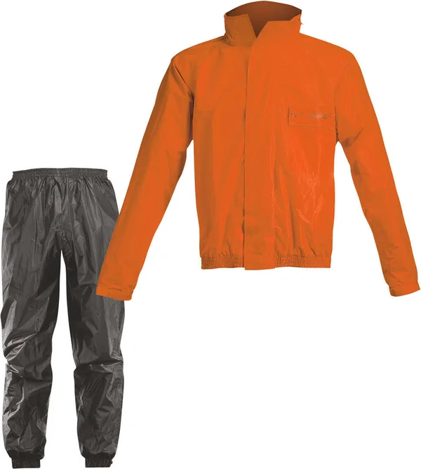 Acerbis Logo Rain Suit - black-orange, Size Xs
