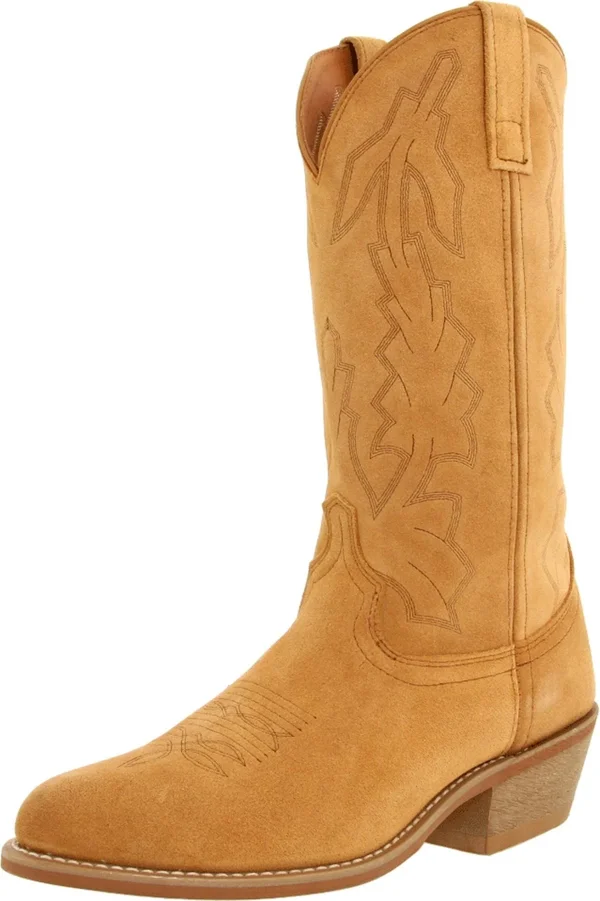 Laredo Men's Jacksonville Suede Western Boots - Natural