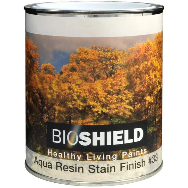 Bioshield - Aqua Resin Stain Finish, White, 85-Fl oz (2.5-Liter)