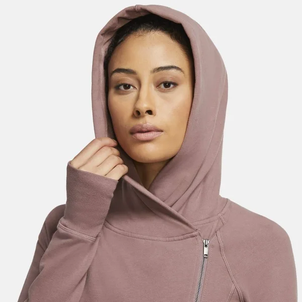 Nike Yoga Women's Full-Zip Hoodie in Purple - Size: Medium, CU5321-298
