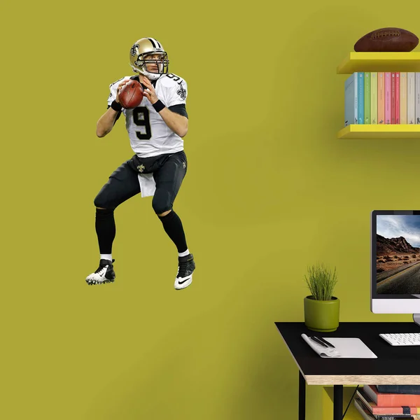 NFL New Orleans Saints Drew Brees Fathead Wall Decal - Junior