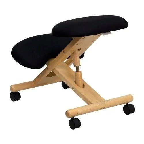 Office Furniture in A Flash WL-SB-210-GG Kneeling Chair - Black
