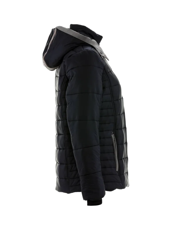 Refrigiwear Women's Pure-Soft Lightweight Insulated Jacket with Removable Hood - Size: 3XL, Black