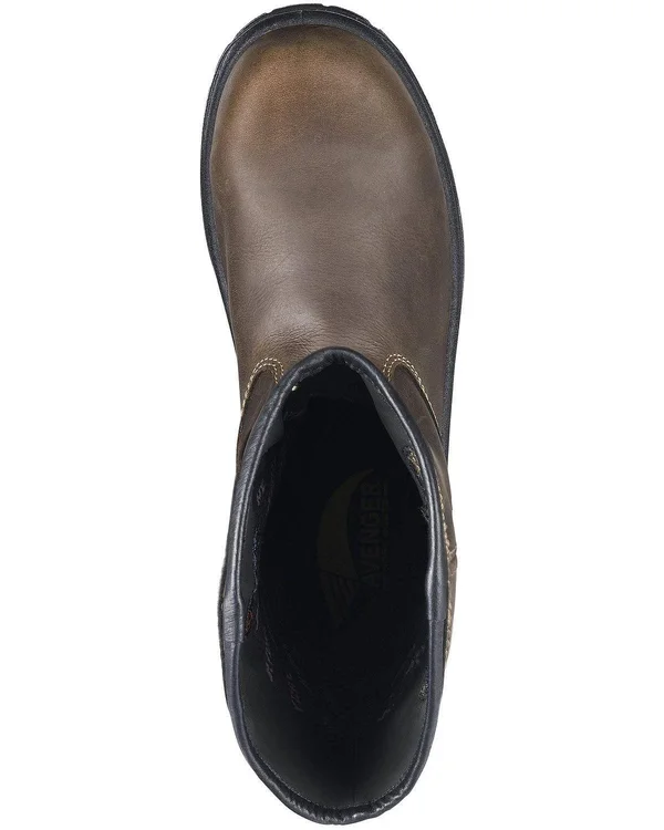 Men's Avenger A7856 Framer Wellington Composite Toe WP Work Boot, Size: 11.5, Brown