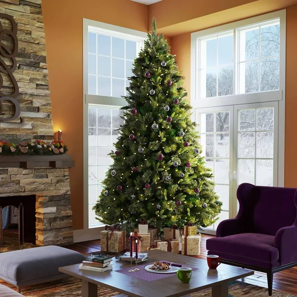 Vickerman 3& x 29x22 Cashmere Pine Tree with 100 Warm White LED Lights