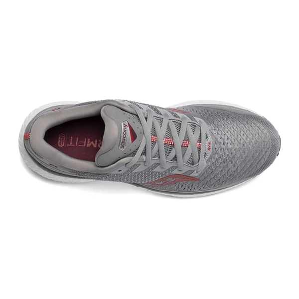 Saucony Men's Triumph 18 Running Shoes - Alloy/Red W - 11.5