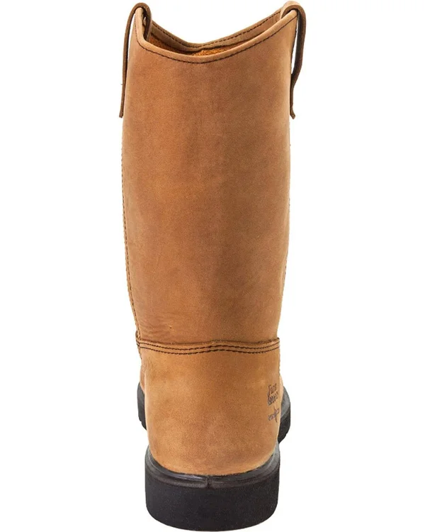 Georgia Boot Men's Farm & Ranch Wellington Comfort Core Work Boots, Mississippi Tan