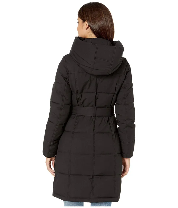 Women's Sam Edelman Pillow Collar Belted Puffer Coat - Pink