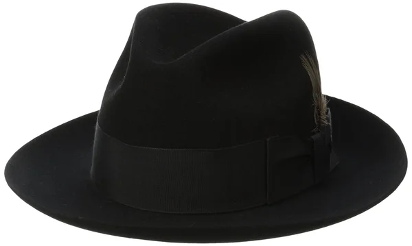 Stetson Temple Fur Felt Fedora Hat - Size: 7 1/8, Black