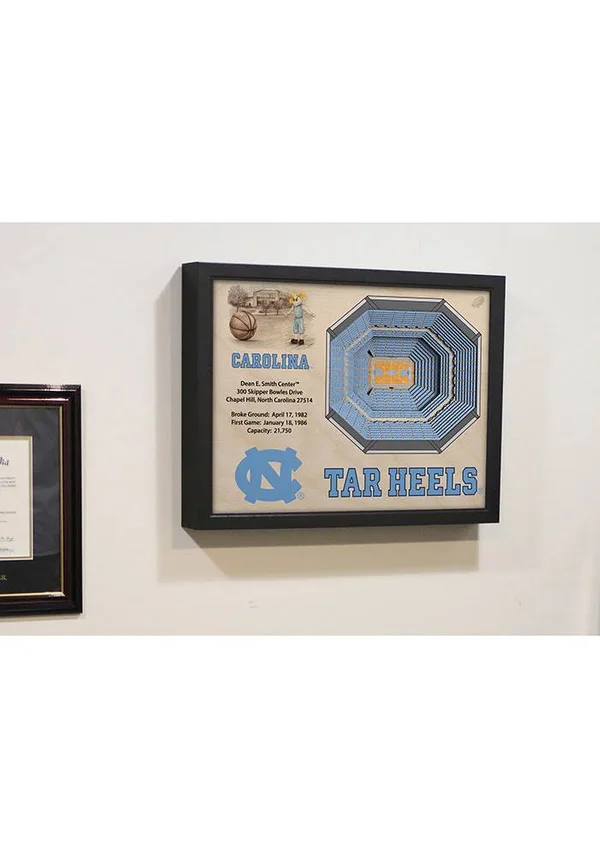 NCAA 3D Stadium Wall Art - North Carolina Tar Heels