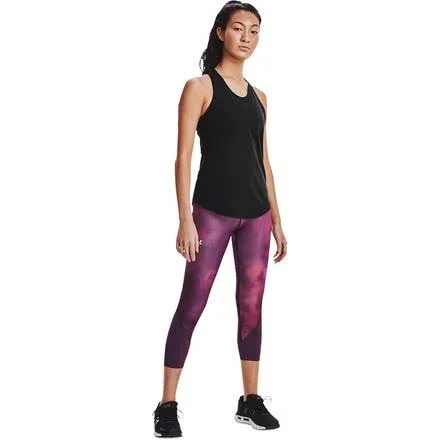 Under Armour Women's Fly Fast Printed Crop Purple Xs