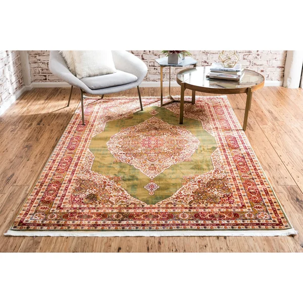 Unique Loom Regla Baracoa Rug - 4&3 inch x 6&, Red