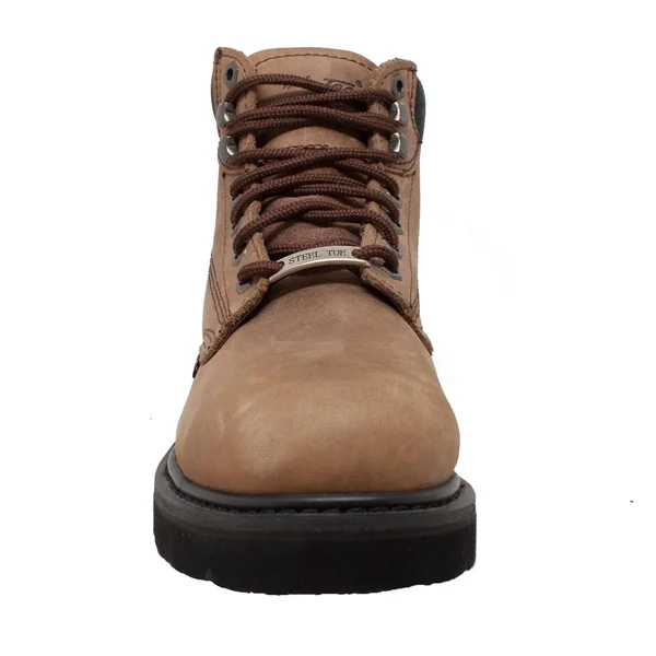 AdTec Men's 6 in. Brown Steel Toe Work Boot