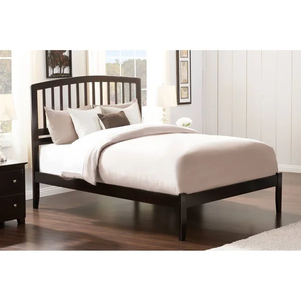 Atlantic Furniture Richmond Queen Platform Bed in Espresso, Brown
