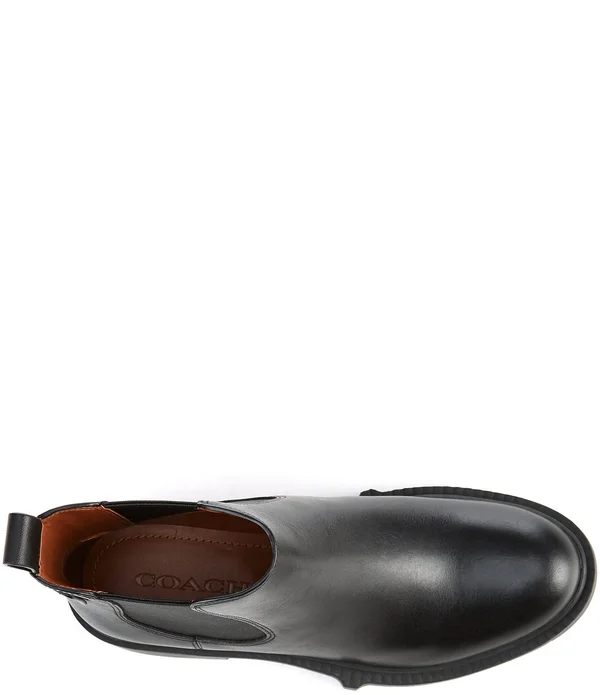 Coach Women's Lyden Leather Chelsea Boots - Walnut - Size 9