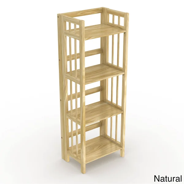 Stony-Edge Mission Folding Bookcase - Size: 16L x 11.5W x 45H in.