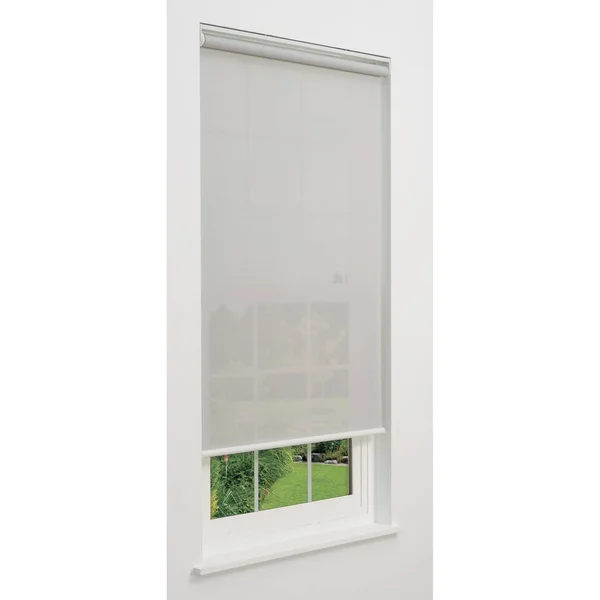 Linen Avenue Cordless 5% Solar Screen Standard Roller Shade - Grey 58 W x 66 H