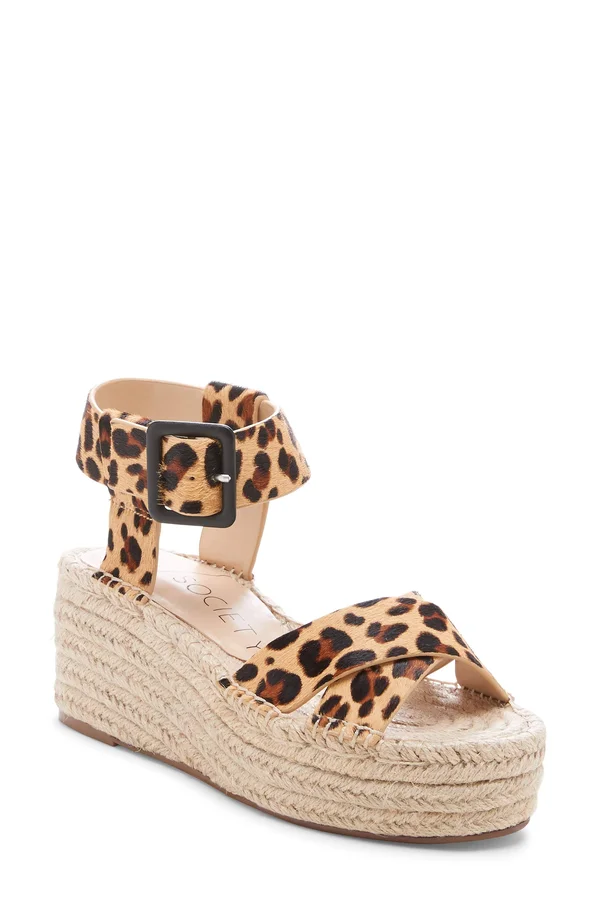 Women's Sole Society Audrina Platform Espadrille Sandal - Size 11 M - Brown