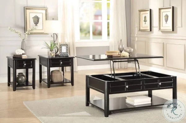 Homelegance Carrier End Table in Espresso