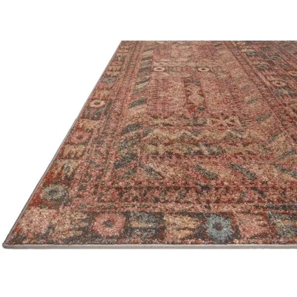 Loloi Chalos CHA-07 Charcoal Fiesta Rug - 5 ft 5 in x 7 ft 6 in