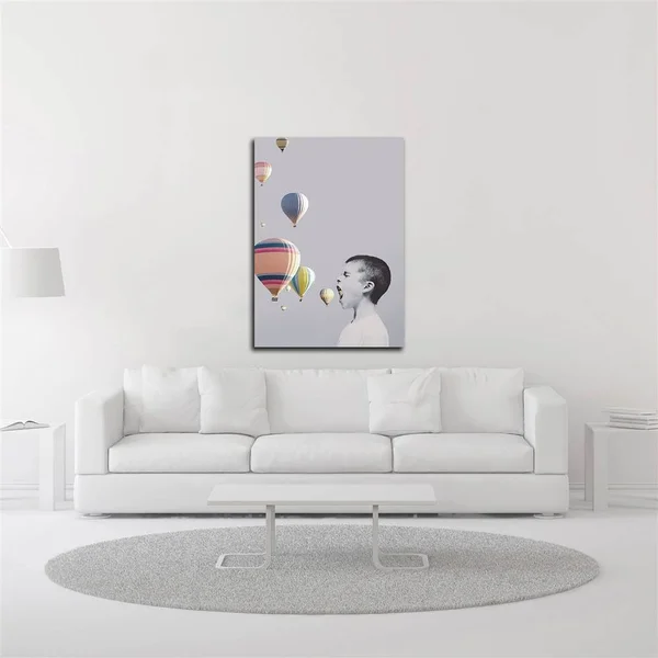 35x22 x 25x22 My Big Mouth by Design Fabrikken Print on Canvas