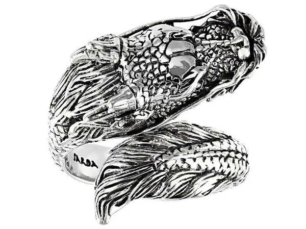 Sterling Silver Dragon Ring