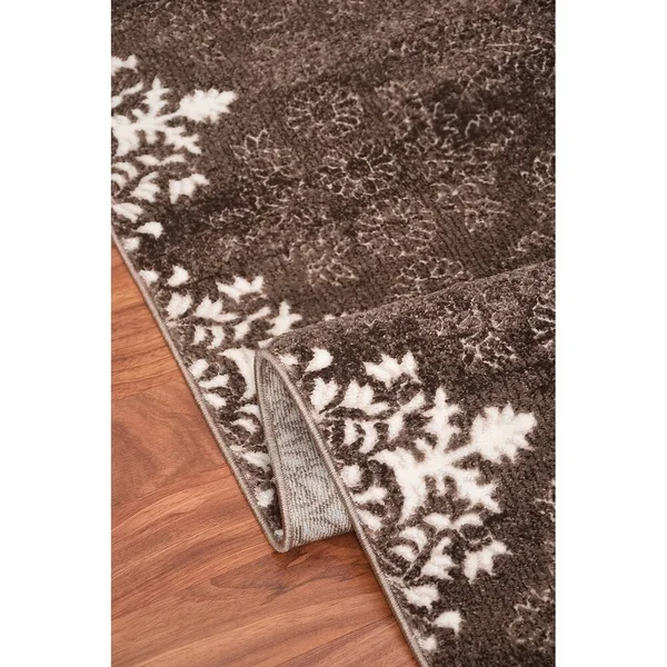 Contemporary Transitional Area Rug Zara 600 Brown 8' x 10'