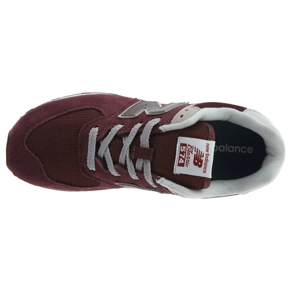 New Balance Kids 574 Burgundy Grey
