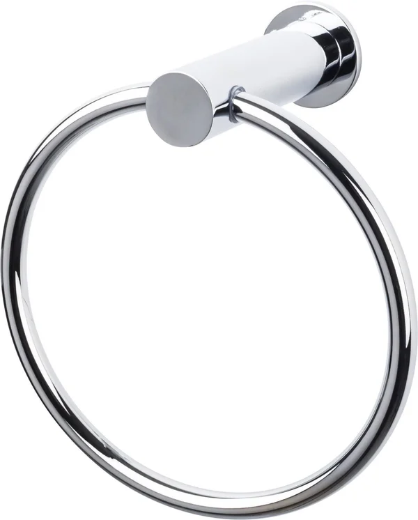 Top Knobs HOP5PC: Hopewell Bath Towel Ring - Polished Chrome