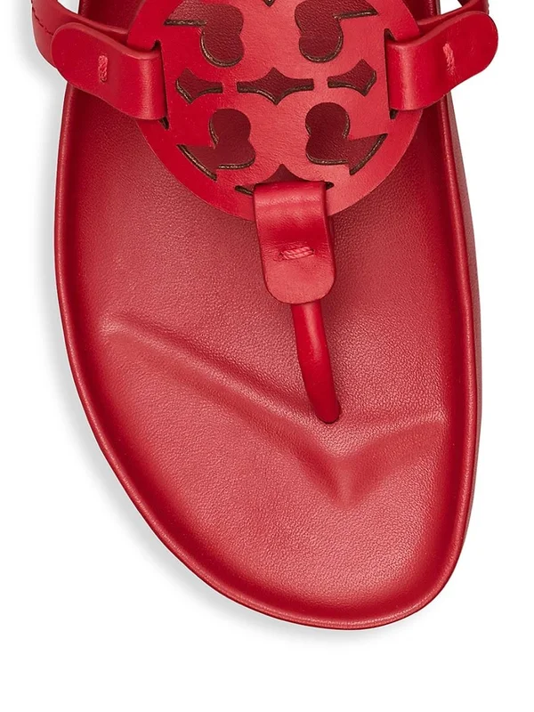 Tory Burch Women's Miller Cloud Thong Sandals - Red - Size 5.5 - Tory Red