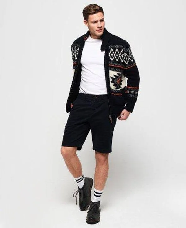 Superdry International Slim Chino Lite - Black - Casual Shorts