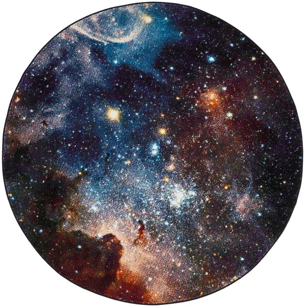 Safavieh Galaxy GAL109P 5&3x22 x 5&3x22 Round Purple - Multi Area Rug
