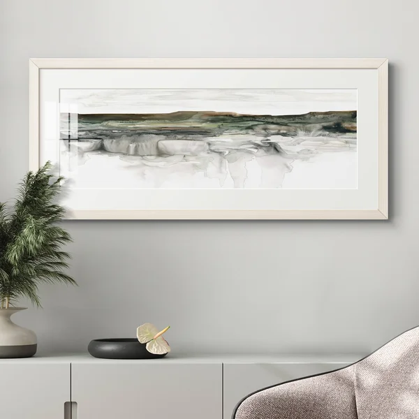 River Flow-Premium Gallery Framed Print - Wood - White